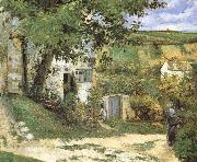 Camille Pissarro Pang Schwarz housing plan oil